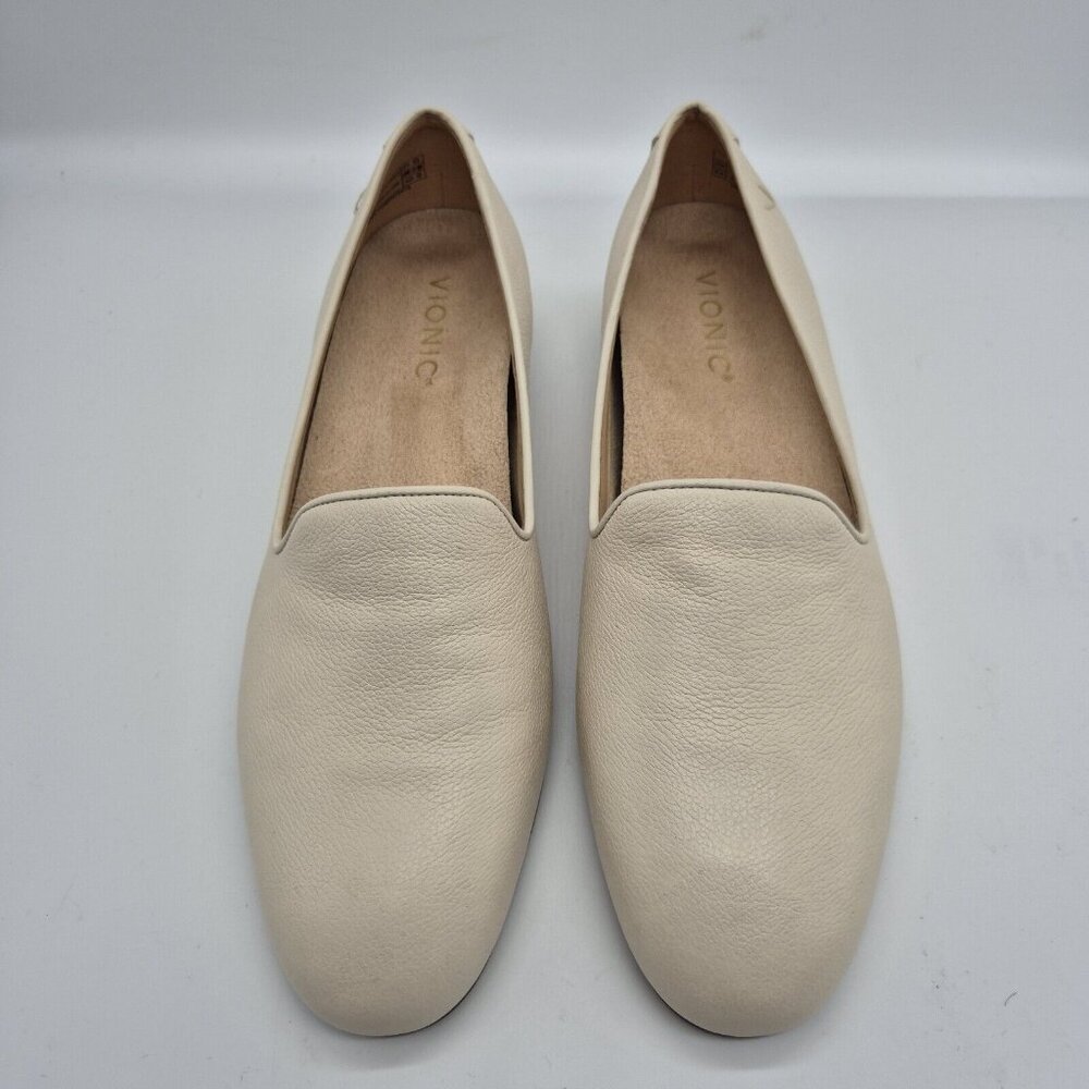 Vionic Willa Womens Size 8.5 M Slip On Flats Loafers Whit Arch Support Ivory 379 - Picture 2 of 9